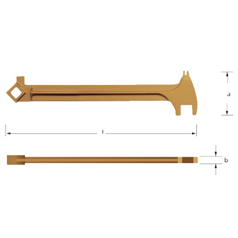 CARLTSO NO.EX110-400B Wrench Bung BE-CU 400mm.