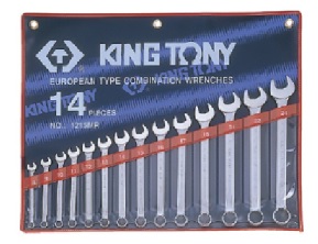 ชุดประแจปากตาย 14 ชิ้น KING TONY NO.1214MR Set Combination Wrenches 10-32mm. (14pcs/set)