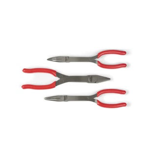 SNAP-ON NO.PL308CF 3 pc Long Nose Pliers Set (Red)