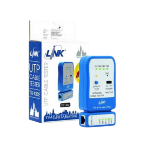 อุปกรณ์ทดสอบสัญญานสายแลน LINK No.TX-1302 (US-8010) UTP Cable Tester (New Blue)