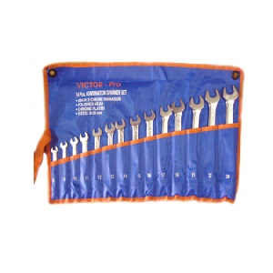 ชุดประแจแหวนข้างปากตาย VICTOR-PRO No.8-24SET11 Combination wrench set , 8-24mm. (11pcs/ea)