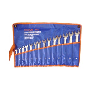 ชุดประแจแหวนข้างปากตาย VICTOR-PRO No.10-32SET14 Combination wrench set , 10-32mm. (14pcs/set)