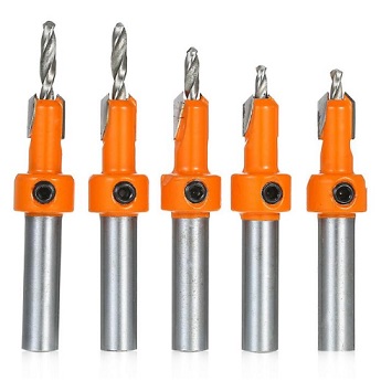 ดอกสว่านเจาะไม้ Chamfer alloy drill bit for Woodworking (6 ea/set)