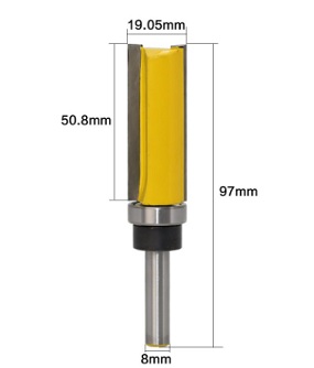 ดอกเร้าเตอร์ชนิดลูกปืนบน Milling Woodworking cutter bit 