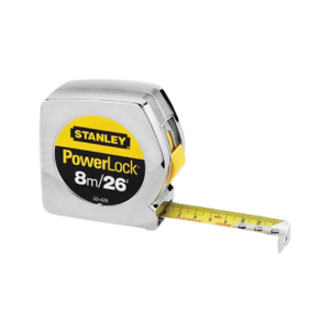 ตลับเมตร สีเงิน STANLEY NO.STHT33428-8 (33-428) Powerlock Tape Size 8 M. (26 ft.)