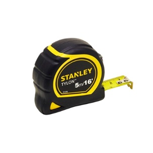 ตลับเมตรสีเหลืองหุ้มยาง STANLEY NO.30-696N Measuring tape , 5 M.