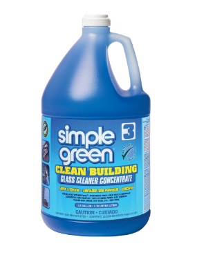 SIMPLE GREEN NO.11301 Glass Cleaner Building Super Concentrate, Size 1Gal.