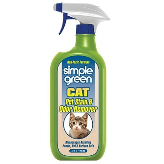 SIMPLE GREEN NO.15311 CAT Stain&amp;Odor Remover Trigger Spray 32oz.