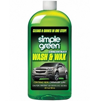 SIMPLE GREEN NO.43270 Car Wash &amp; Wax Concentrate Bottle Size 20 oz. (591 mL)