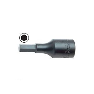 ลูกบ๊อกซ์เดือยโผล่ 6P KOKEN NO.4012M-L75-19 1/2&quot;Dr. Inhex Bit Socket, L 75mm. Size 19mm.