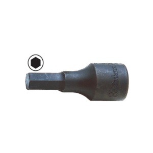 บ็อกซ์เดือยโผล่ดำ 6P KOKEN NO.3012A-L52-3/16 3/8&quot;Dr. Inhex Bit Socket, L 52mm. Size 3/16&quot;