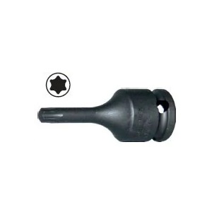 ลูกบ๊อกซ์เดือยโผล่ท๊อกซ์มีรู KOKEN NO.13026-50-T30 3/8&quot;Dr. Impact Torx Bit Socket, L 50mm. D 19mm., Size T30