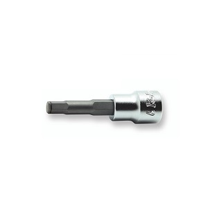 บ็อกซ์เดือยโผล่ KOKEN NO.3015M-L100-3 3/8”Dr. Inhex Bit Socket with Grip Ring, L 100mm. Size 3mm.