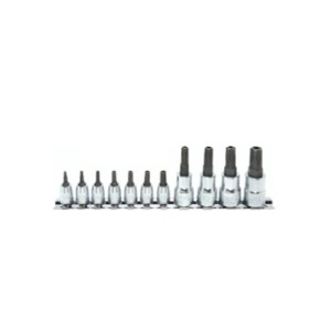 บ๊อกซ์เดือยโผล่ ท๊อกซ์ 5 แฉก KOKEN NO.RSX025/11-PR 1/4&quot;+3/8&quot;Dr. Set 11pcs. Penta-Lobe Bit Socket Set