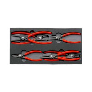 KNIPEX NO.00 20 01 V02 Circlip Pliers Set 6 circliers in a foam tray