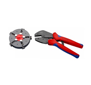 KNIPEX NO.97 33 01 Cimping Pliers With Quick Changer Magazine (250mm.)