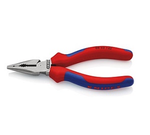 KNIPEX NO.08 22 145 Needle-Nose Combination Pliers, 145mm.