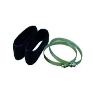 NEDERMAN No.20342489 Hose clip with rubber sleesves, Pair, 75 mm.