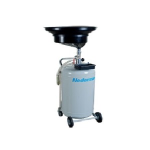 ถังถ่ายน้ำมันเครื่อง 2 ระบบ NEDERMAN No.30502350 Combination air-operated oil suction-drainer  Waste oil Tank, 90L