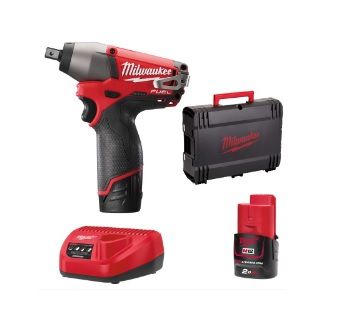 บล็อกกระแทกไร้สาย MILWAUKEE NO.M12CIW12-202C Impact wrench with Charger and Battery , 1/2&quot; , 12V, 2.0Ah