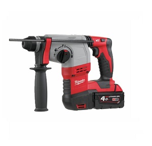 สว่านโรตารี่ไร้สาย MILWAUKEE NO.HD18H-402C M18 Compact 3-mode SDS-Plus hammer drill 24mm. 18V, 2pcs 3.0Ah