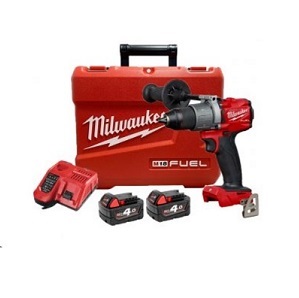 สว่านไขควงไร้สาย MILWAUKEE NO.M18 CPD-402C M18 Fuel 2-speed Drill 18V 4.0Ah 2Battery