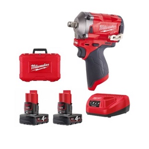 บ๊อกซ์กระแทกไร้สาย MILWAUKEE NO.M18BIW12-402C Impact Wrench 1/2&quot; , 18V 4 Ah