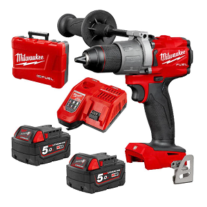 สว่านไขควงไร้สาย MILWAUKEE NO.M18 FPD2-502C M18 Fuel 2-speed Drill 18V, 502C ( 2 battery 1 charger )