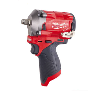 บล็อกกระแทกไร้สาย MILWAUKEE No.M12 FIWF12-0C Impact Wrench 12V M16 85/125/339Nm , 1/2&quot; Square/Friction Ring (Body Only)