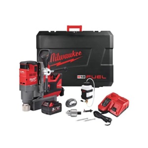 MILWAUKEE No.M18FMDP-502C Magnetic Drill 38 mm. 18V (Charger , 2 battery 5.0Ah)