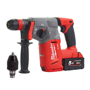 สว่านโรตารี่ไร้สาย MILWAUKEE NO.M18CHX-502C 3.5 kg Fuel SDS-Plus drilling and breaking hammer 26 mm.18V