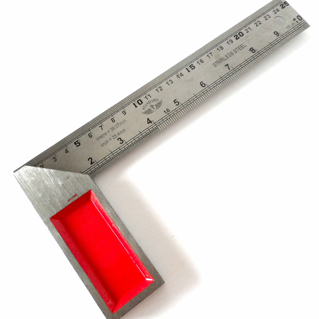 ฉากเหล็กวัดไม้หน้าใหญ่ LAMY Angle square ruler , 12&quot;