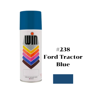 สีสเปรย์ WIN No.238 Spray paint : FORD TRACTOR BLUE , 400CC.