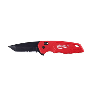 มีดพับฟันเลื่อยระบบสปริงเปิด-ปิด MILWAUKEE No.48-22-1530 Fastback Spring Assisted Serrated Knife