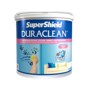 สีน้ำอะครีลิคภายในด้าน TOA No.M100 SUPERSHIELD DURACLEAN : Matt , 5 GL (White)