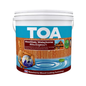 สีย้อมไม้สูตรน้ำ สีไม้แดง TOA No.WS04 WoodStain Waterborne , 1GL. (REDWOOD)