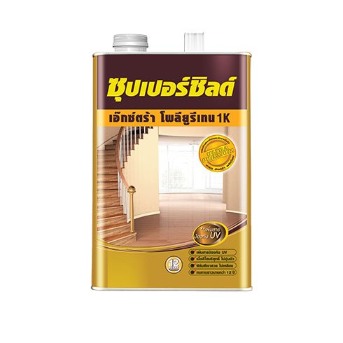 น้ำมันเคลือบแข็งพื้นไม้ ภายนอก ชนิดเงา TOA  SuperShield Extra Polyurethane , 1GL. (GOLD)