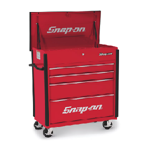 SNAP-ON NO.KRSC40A Roll Cart Large 4 Extra Wide Drawers Red