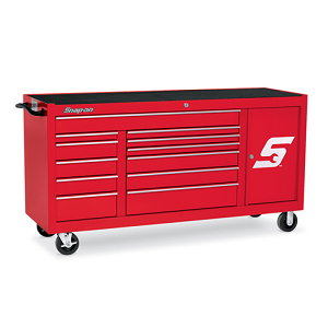 SNAP-ON NO.KRA2496PBO Roll Cab Classic 96 12 Drawers Bulk Storage Section Red