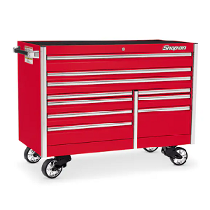 SNAP-ON NO.KERN602B4PBO Roll Cab, EPIQ, PowerTop, 13 Drawers, 60&quot; Wide, Red