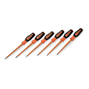 SNAP-ON NO.CNSGDX60 Set Screwdriver Combination Non-Conductive Composite Slim Tip 6pcs.