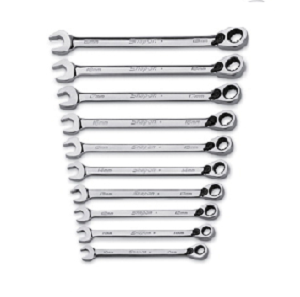 SNAP-ON NO.SOEXRM710 Set Wrench Metric Combination FD Plus Ratcheting Box/Open End 12P 10pcs.