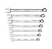 SNAP-ON NO.OEXM707B Set Wrench Metric Combination 12P (7pcs.In tray) (10-15mm,17mm)