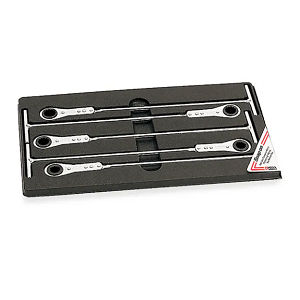 SNAP-ON NO.RTBM505 Set Metric Wrench Ratcheting Box T-Handle 12P 5pcs. (15mm. to 19mm.)