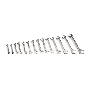 SNAP-ON NO.VSM814 Set Wrench Metric Open End 4-Way Angle Head (14 pcs.) (10 to 27mm.)