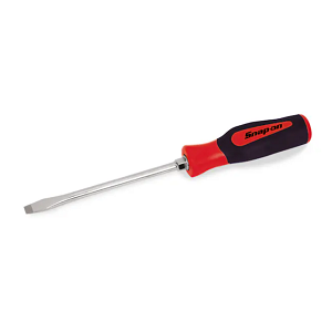 SNAP-ON NO.SHD10R Screwdriver Flat Tip Instinct Hard Handle Red .055&quot;