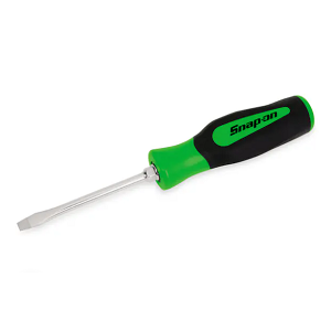 SNAP-ON NO.SGD6BG Screwdriver Flat Instinct Soft Handle Green .050