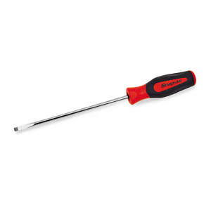 SNAP-ON NO.SGD4120BR Screwdriver Flat Tip Cabinet Instinct Soft Grip Red .032&quot; tip 16 27/32&quot; long