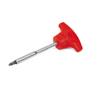 SNAP-ON NO.SSDMRT4R Screwdriver Ratcheting Magnetic T-Handle Standard Red, 5 27/32&quot;