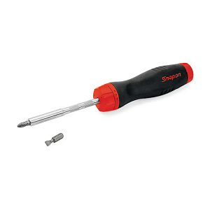 SNAP-ON NO.SGDMRC44B Screwdriver Ratcheting Soft Grip Standard Red